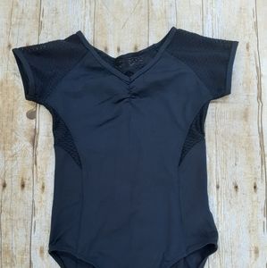 Girls Gymnastics Dance Black Leotard 12-14